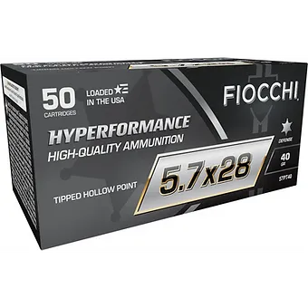 Fiocchi Hyperformance 5.7x28mm 40 Grain Tipped HP